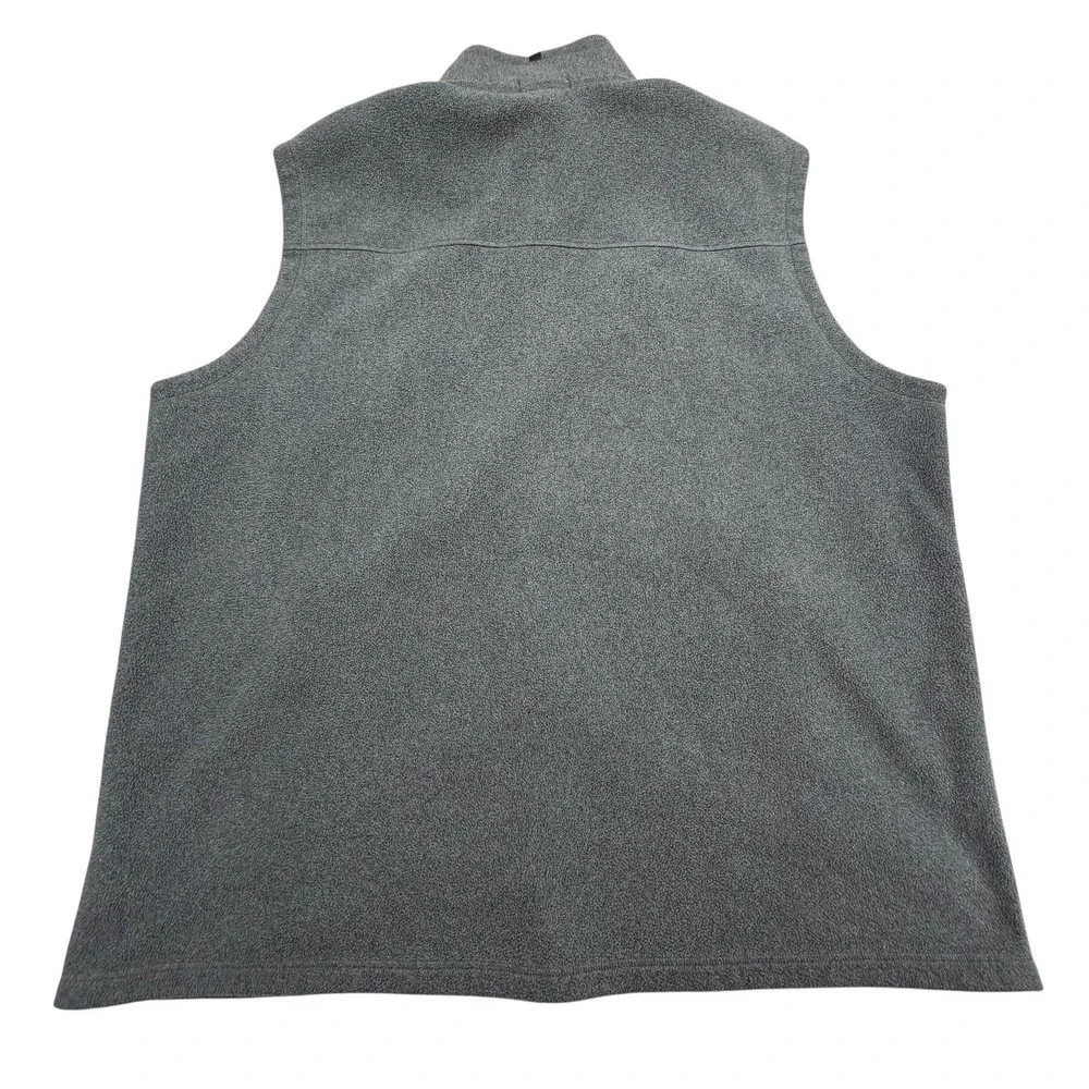 Polo Ralph Lauren Vest Mens 3XLT Gray Fleece Full Zip Performance Mock Neck